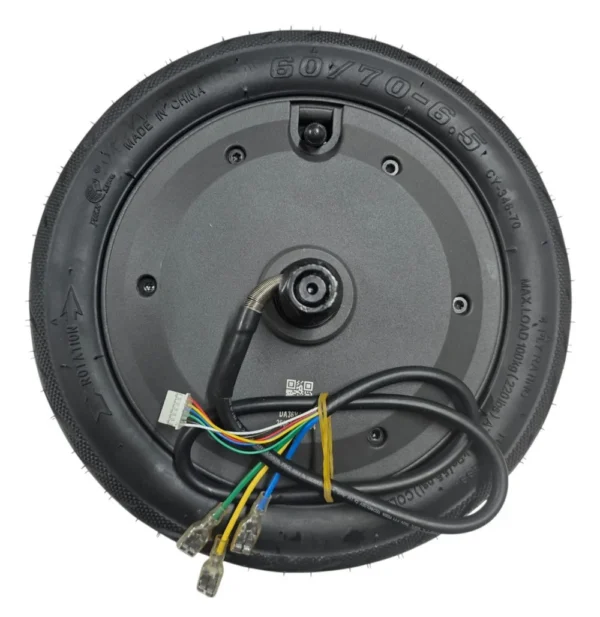 Faisceau et connecteur du moteur-roue arrière, côté axe Faisceau et connecteur du moteur-roue arrière, côté axe