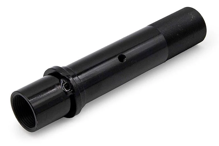 Moyeu de direction Kukirin G2 Pro vu de trois quarts, tube noir fileté avec collerette