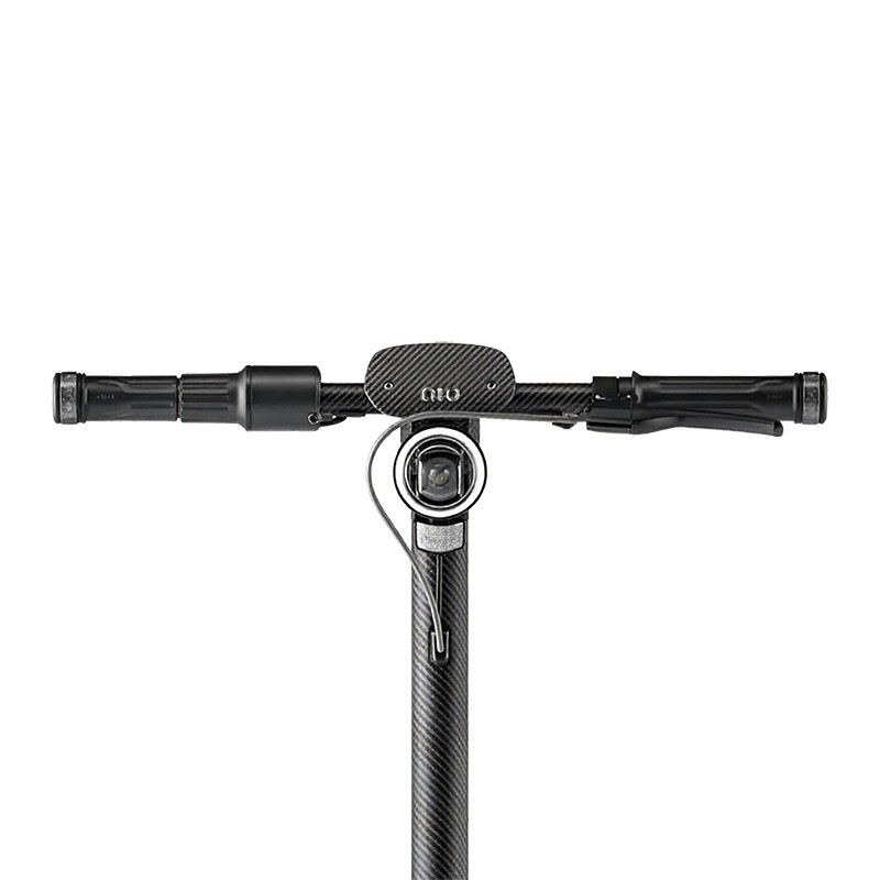 Trottinette NIU KQi Air X en carbone avec guidon et phare avant, cadre en fibre de carbone et sonnette intégrée