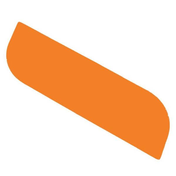 Autocollant réfléchissant orange NIU KQi1 Pro, vue à plat Autocollant réfléchissant orange NIU KQi1 Pro, vue à plat