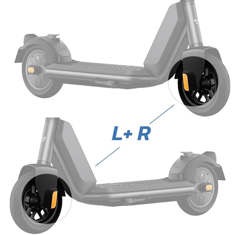 Autocollants réfléchissants NIU KQi1 Pro — emplacement sur les enjoliveurs de roue