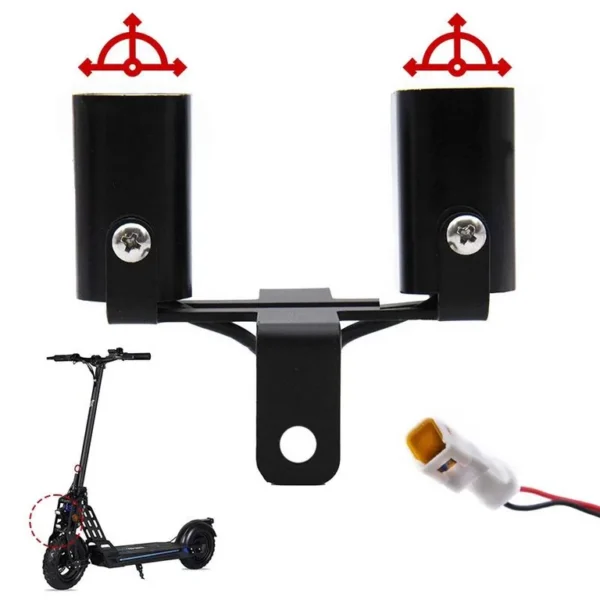 Les deux optiques du phare Ecoxtrem Bison et leurs axes de réglage indépendants Les deux optiques du phare Ecoxtrem Bison et leurs axes de réglage indépendants