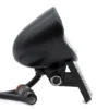 Phare avant Hikerboy Foxtrot Plus vu de profil, corps noir et support de fixation Phare avant Hikerboy Foxtrot Plus vu de profil, corps noir et support de fixation