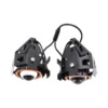 Phares avant UrbanGlide E-Cross Pro vus de dos, étrier de fixation et vis de serrage latérale