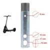 Tube de pivot de direction Ecoxtrem Bison coté : perçages de 6 et 12 mm, entraxe de 17 mm Tube de pivot de direction Ecoxtrem Bison coté : perçages de 6 et 12 mm, entraxe de 17 mm