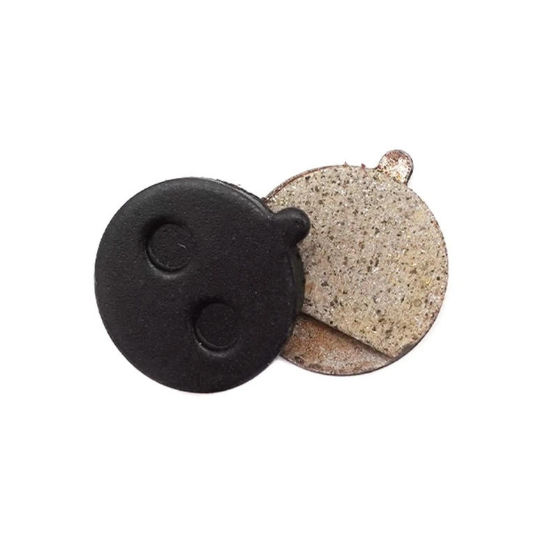Paire de plaquettes de frein semi-métalliques 21,2 mm, dos noir à deux bossages et garniture beige