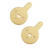 Dos de la paire de plaquettes semi-métalliques 33 x 22 mm pour Kukirin G2 Pro