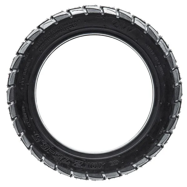 Pneu tubeless 10 × 2,75-6,5 au gel vu à plat, sculpture à pavés larges Pneu tubeless 10 × 2,75-6,5 au gel vu à plat, sculpture à pavés larges