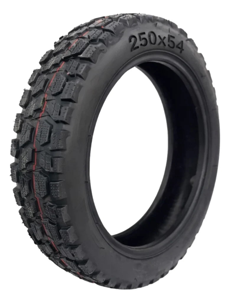 Pneu tubeless 250 x 54 à crampons pour trottinette électrique