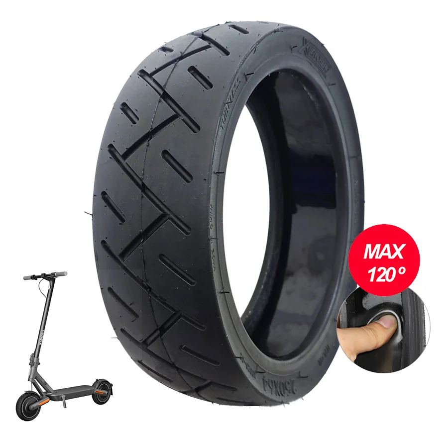 Pneu tubeless 250 x 64 avec gel anti-crevaison pour trottinette électrique