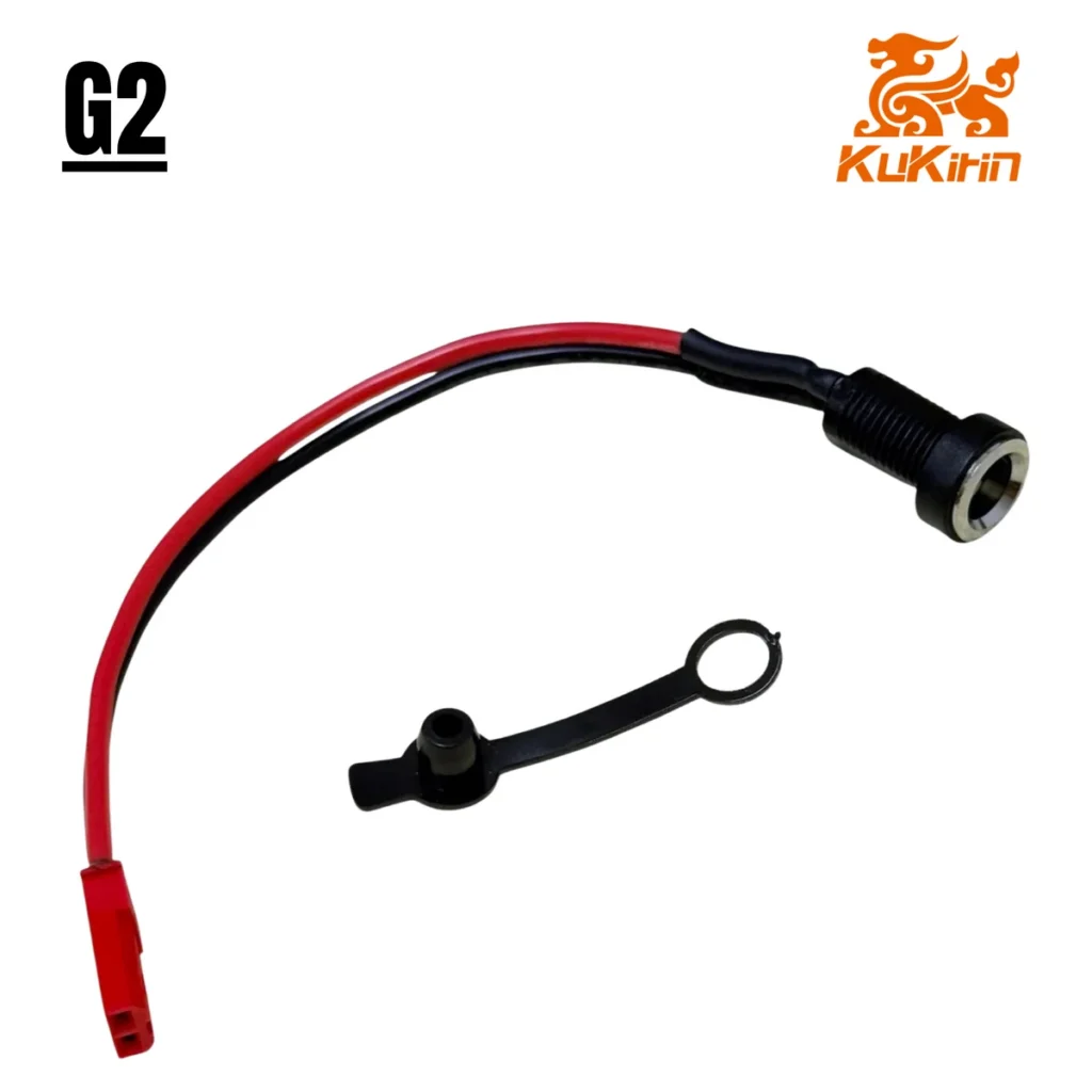 Port de charge Kukirin G2, embase de charge et son capuchon de protection