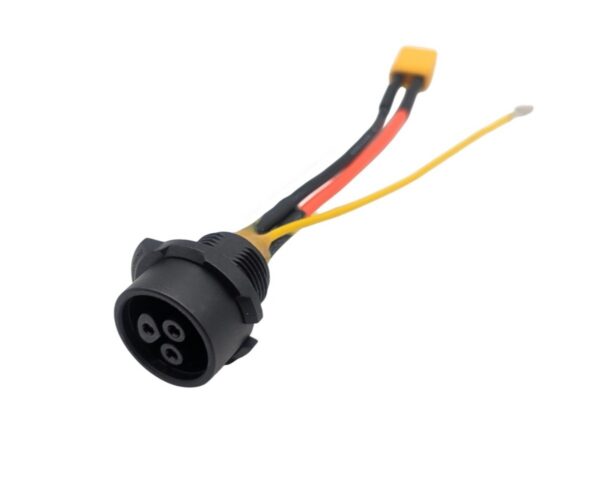 Port de charge Dualtron Alien, embase à trois broches et son faisceau à connecteur XT60