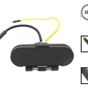 Port de charge d'origine Ninebot Max G3 — bloc à volet, câble 28 cm