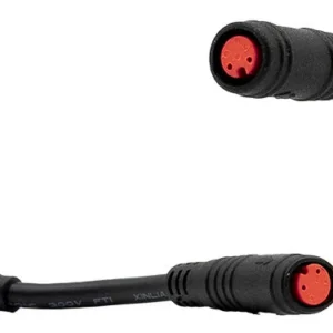 Rallonge étanche 2 broches M6 vers M8 — 12 cm, la paire d'adaptateurs