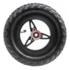 Roue avant complète Ecoxtrem Bison : jante trois branches et pneu tout-terrain monté