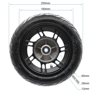 Roue avant complète Hikerboy Foxtrot Plus — pneu tubeless 10 × 2,70-6,5 monté