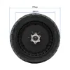Roue arrière motorisée Ninebot Max G3 vue de face, diamètre extérieur 270 mm et diamètre de jante 204 mm Roue arrière motorisée Ninebot Max G3 vue de face, diamètre extérieur 270 mm et diamètre de jante 204 mm