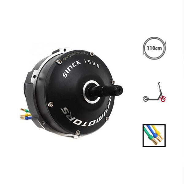 Moteur avant Rovoron R7, moyeu brushless vu de trois quarts Moteur avant Rovoron R7, moyeu brushless vu de trois quarts