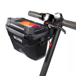 Sac de guidon 3 L étanche — Wild Man, fenêtre tactile et support à clip