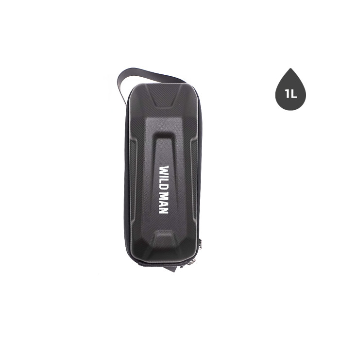 Sacoche de potence 1 L à coque rigide allongée, avec sa sangle