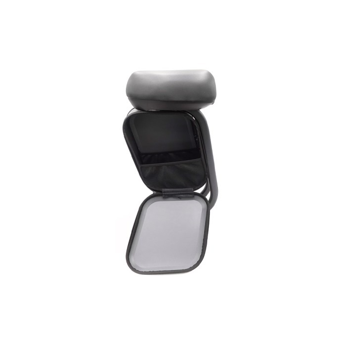 Coffre de rangement 10 L du siège Ninebot ZT3 Pro ouvert, poche intérieure et fermeture à glissière