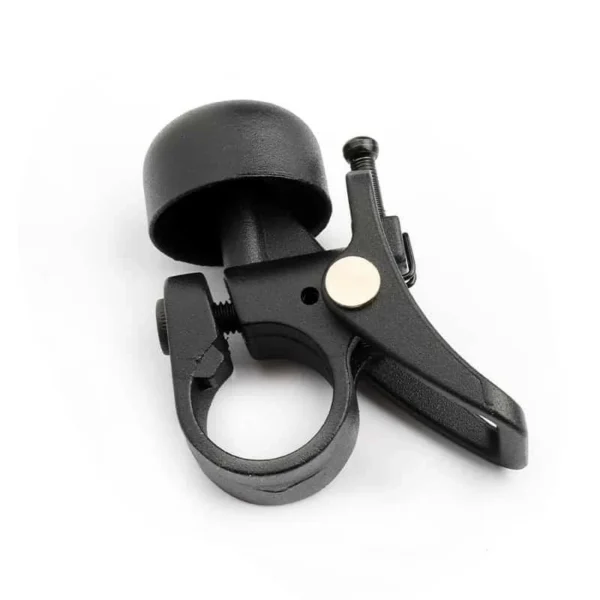 Sonnette Xiaomi noire vue de profil, levier de frappe