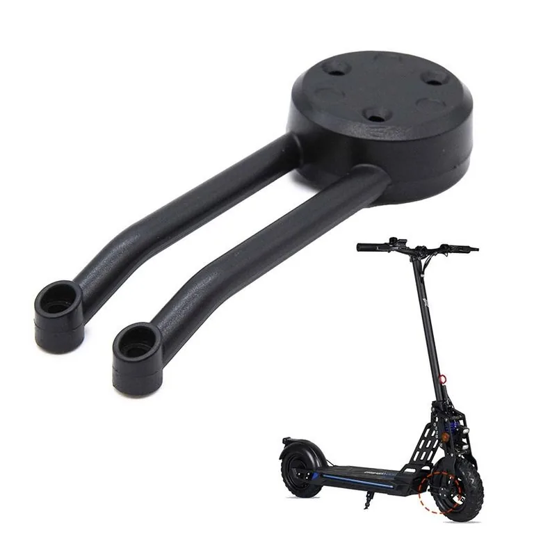 Support droit de garde-boue Ecoxtrem Bison de trois quarts : platine de moyeu et branches courbes