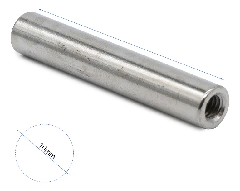 Plan coté de l'entretoise : section de 10 mm de diamètre