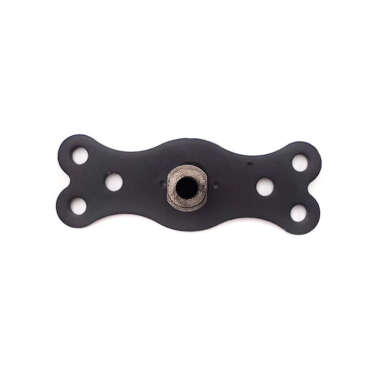 Platine du té de fourche UrbanGlide E-Cross Pro vue de dessus, alésage central du pivot