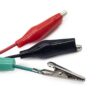 Pinces crocodile rouge, noire et verte du testeur de diagnostic Pinces crocodile rouge, noire et verte du testeur de diagnostic