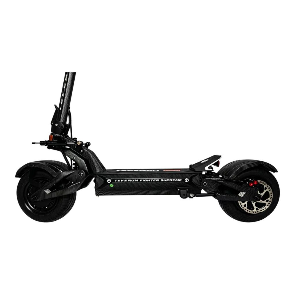 Teverun Fighter Supreme 7260R vue de profil, roues de 13 pouces et double suspension
