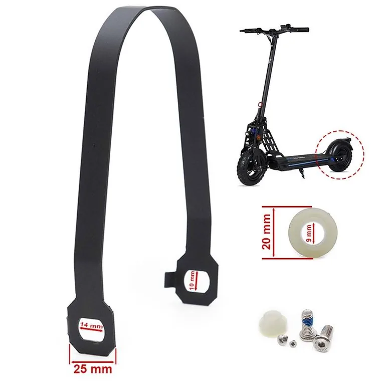 Collier de serrage fourni avec la tringle de garde-boue Ecoxtrem Bison, coté