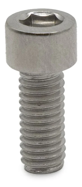 Vis de garde-boue vue de face, tête cylindrique droite et empreinte six pans creux Vis de garde-boue vue de face, tête cylindrique droite et empreinte six pans creux