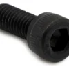 Vis noire à tête cylindrique moletée et six pans creux, filetée sur toute la tige Vis noire à tête cylindrique moletée et six pans creux, filetée sur toute la tige