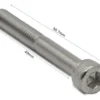 Plan coté de la vis : 55,7 mm hors tout et 49 mm sous tête Plan coté de la vis : 55,7 mm hors tout et 49 mm sous tête