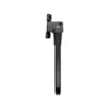 Platine de fixation de la béquille latérale Xiaomi Electric Scooter 6 Lite, flanc à deux vis noires encadrant un rivet clair Platine de fixation de la béquille latérale Xiaomi Electric Scooter 6 Lite, flanc à deux vis noires encadrant un rivet clair