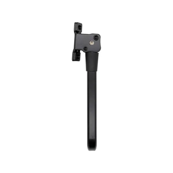 Platine de fixation de la béquille latérale Xiaomi Electric Scooter 6 Lite, flanc à deux vis noires encadrant un rivet clair Platine de fixation de la béquille latérale Xiaomi Electric Scooter 6 Lite, flanc à deux vis noires encadrant un rivet clair