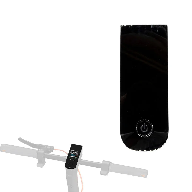 Cache d'écran Xiaomi Electric Scooter 6 Lite, face avant noire laquée avec bouton d'alimentation intégré