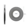 Disque plat gris du jeu de direction, de profil et de face, coté à 5 mm d'épaisseur, 29 mm d'alésage et 60 mm de diamètre