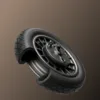 NAVEE V45i — détail du pneu 10 pouces tubeless, en coupe NAVEE V45i — détail du pneu 10 pouces tubeless, en coupe