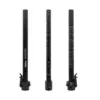 Tube noir de la potence Xiaomi Mi4 vu sous trois angles, logo xiaomi et autocollants d'avertissement