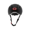 Arrière du casque eRIDER360 COVEX Sport noir : feu hexagonal rouge au centre de la coque et molette de réglage à la nuque Arrière du casque eRIDER360 COVEX Sport noir : feu hexagonal rouge au centre de la coque et molette de réglage à la nuque