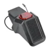 Garde-boue arrière noir à nervures avec feu rouge intégré pour Ninebot ZT3 Pro, vue de trois quarts Garde-boue arrière noir à nervures avec feu rouge intégré pour Ninebot ZT3 Pro, vue de trois quarts